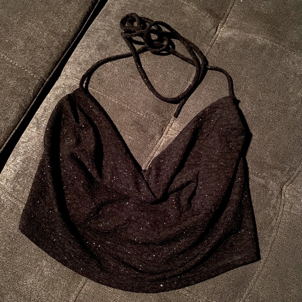 Glitter crop top